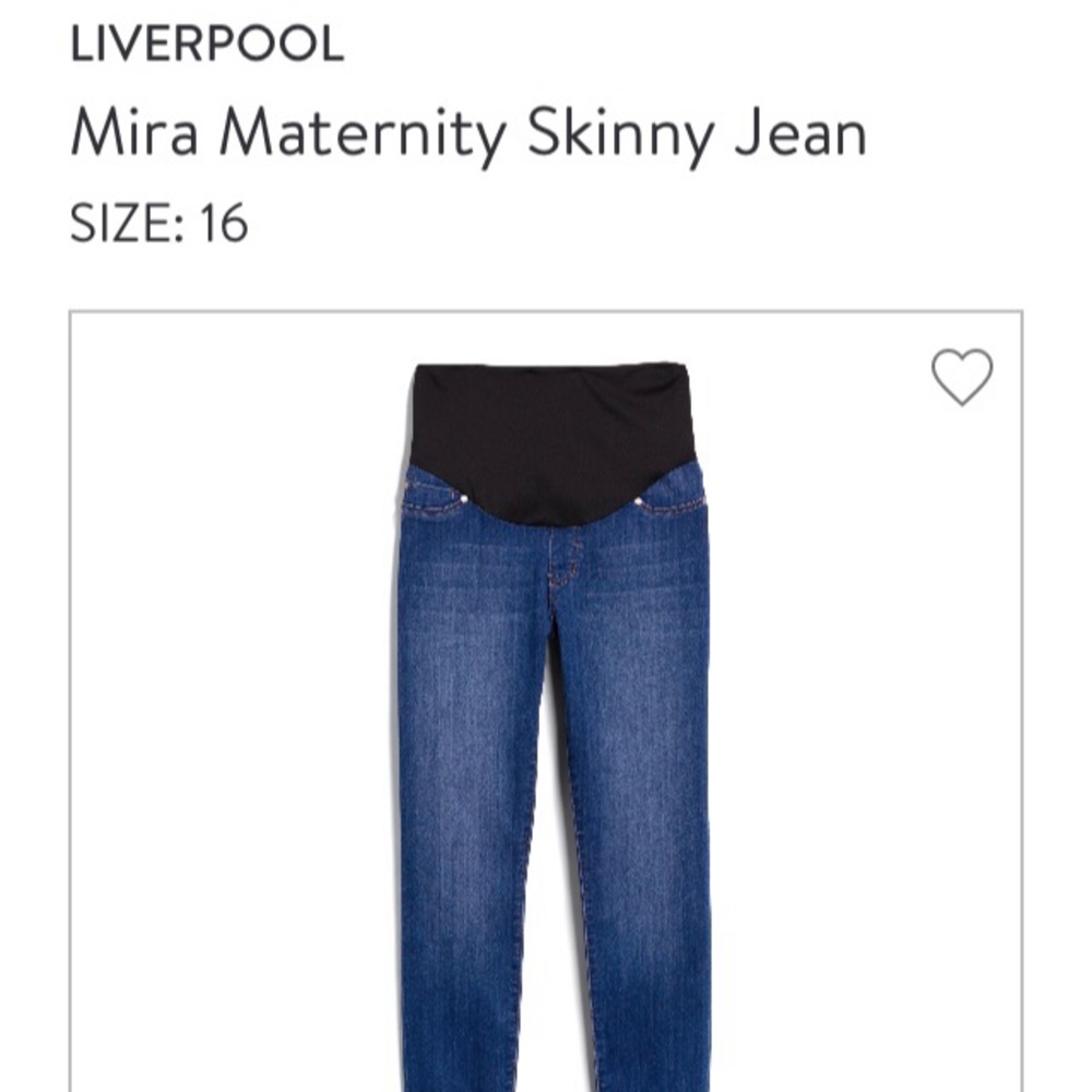 Liverpool maternity jeans